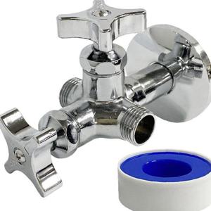 수드림 3단식 다용도꼭지(0975) 양갈래 수도꼭지 업소