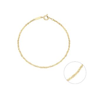 미니골드 14k 스파클체인팔찌-0.7 BFES4003