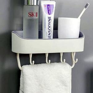 접착선반 접착 모던 욕실선반 화이트 욕실고리선반