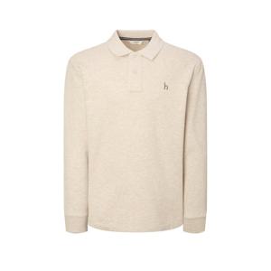 [헤지스남성] [아이코닉] 라이트베이지 긴팔 피케 티셔츠 HZTS5D431 I1