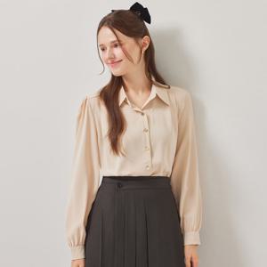 [포커스]핀턱 카라 루즈핏 블라우스 PBBF5F1BL5011