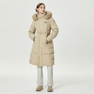 아이더패딩 JQS DWW24508E1 SCARLETT (스칼렛) 여성 롱 다운 자켓 (L/Beige)