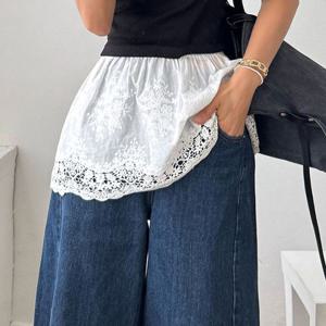 [나크21] 레이스 레이어드 스커트 NKA51-PE-2