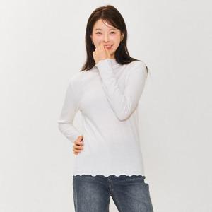 체이스컬트 동백01 여성 프릴 반넥 티셔츠 EFZG5153C