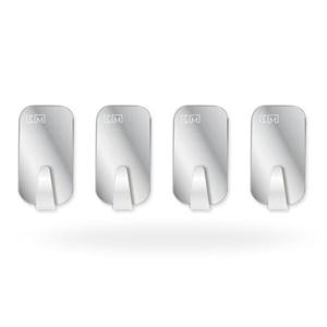 스테인리스 욕실 4P세트 Slim후크 벽부착 다용도 주방