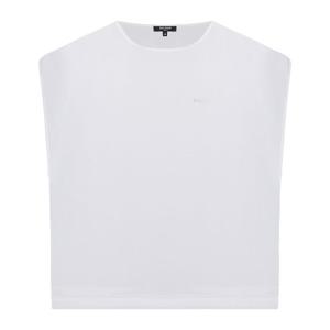 발망 트랜스페어런트 크롭 슬리브 탑 BKM432300 100