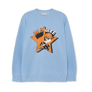 MLB 유니 라이크 카툰 오버핏 맨투맨 A8 3AMTL0231 07SBL 43MGL