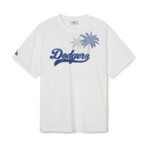 MLB 유니 썸머 야자수 오버핏 반팔 티셔츠 A7 3ATSX0343 07WHS 50NYS