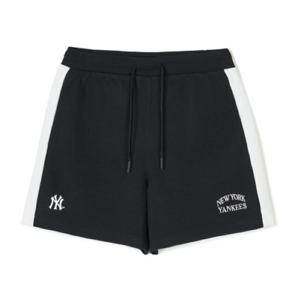 MLB 여성 스포티브 바시티 배색 3.5부 반바지 A7 3FSPV0243 50BKS 50IVS