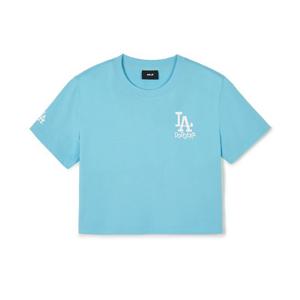 MLB W 베이직 스몰로고 크롭 반팔 티셔츠 A5 3FTSB1743 07ABS 50BKS