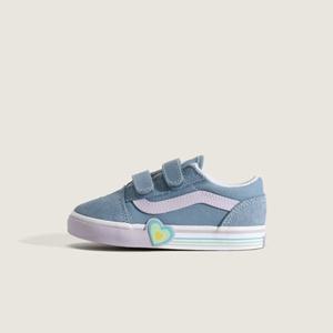 [반스] 토들러 올드스쿨 벨크로 하트 VN000D4SCFL 에메랄드블루