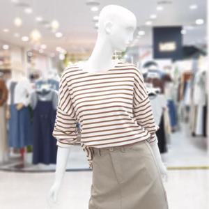 abfz sh06 심플 스트라이프 박시 티셔츠 SLBHZ4K34J