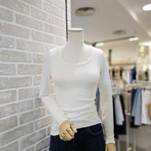 [레코브]LC41E9LT032A_스퀘어넥 골지 티셔츠