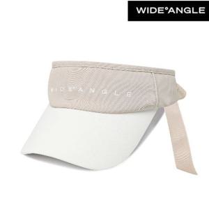 [와이드앵글]CO 배색 리본 썬캡  WWU23C02E2