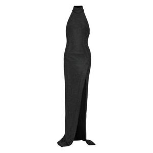 발망 롱 원피스 FF1RP149JK66 EAC NOIR ARGENT