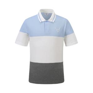 M 캘러웨이골프반팔티 PQC CMTY23F101_LB 남성 간절 블럭형 티셔츠