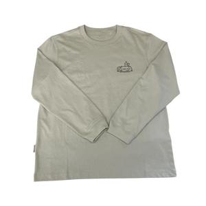 [스노우피크] 에어로히트 레터링 긴팔 티셔츠 Stone Gray S25FUF-TL24 SG