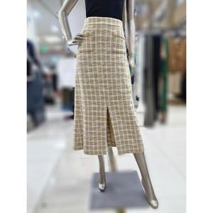 제시뉴욕 세이브존04 체인 디테일 체크 니팅지 스커트 JE8ST0360ST