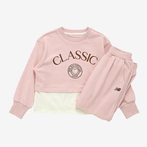 [뉴발란스]뉴발란스 키즈레이어드 크롭스웻 셋업 NK9YE3801G-25