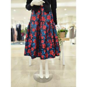 [포커스]MARIO포커스 백합 자가드 롱 스커트 FW3J7SK01677