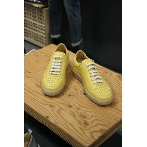 [빠니깔레]MARIO이태리직수입 머스타드컬러 소가죽스니커즈 f-ifo01mu