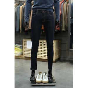 [빠니깔레]MARIO미드블루생지 슬림스판청바지 m-hjean52bl