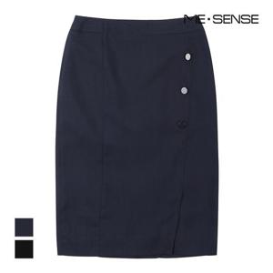 [미센스]MARIO심플단추 H라인 스커트_MB15SKM103Z