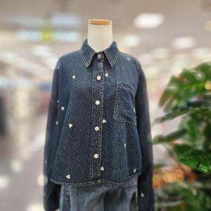 스테파니 HC07 미니 하트 자수 첨 남방 A25DM5306