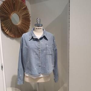 르피타 HC06 하트 자수 청남방(라이트 블루) L253BSH903