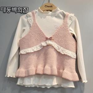 치크 DP01 레이스 포인트 뷔스띠에조끼 CKVK25W1G