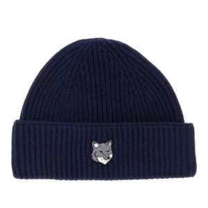 메종키츠네 폭스 헤드 리브 니트 라지 비니 PM06112KT1022 0413