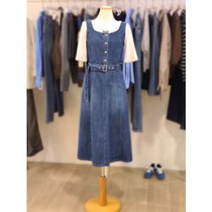 [ZOOC] 슬리브리스 데님 롱 원피스 (Z253PSE401)