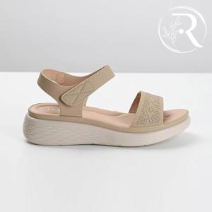 [디자이어로즈] 여자 여름 베이지 찍찍이샌들 3.5cm