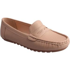 [월드컵]슈넬 여성 착화감편한 깔끔한가죽로퍼 베이지