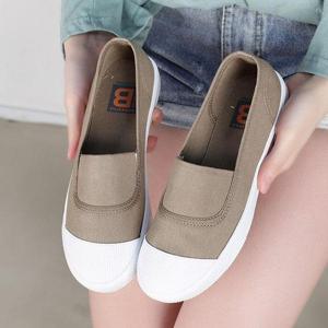 [잇백잇슈] 심플스판슬립온 편안 캐주얼 국내제작