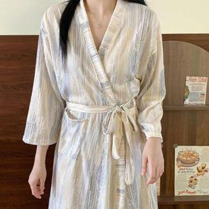 [잇백잇슈] 여름포켓샤워가운 단정 편안 홈웨어 잠옷