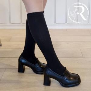 [디자이어로즈] 여자 키높이 6.5cm 굽 로퍼 구두