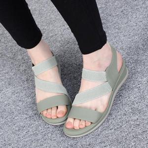 [잇백잇슈] 캐주얼스판샌들 깔끔 심플 간편 트렌디