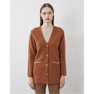 [올리비아로렌]이중배색 가디건____VOCBC3W9321