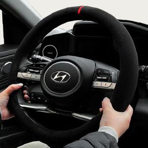 쏘렌토R 핸들커버 자동차핸들커버 바겐 스웨이드