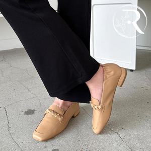 [디자이어로즈] 여성 가을 소가죽단화 3cm 로퍼 구두