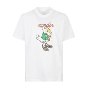 몽클레어 반팔 티셔츠 K20918C00016 89AJS00A White