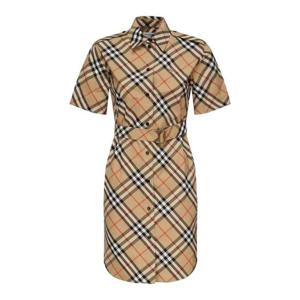 버버리 미디 스커트 8111701 Beige