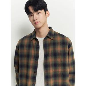 [빈폴멘] 옴브레 체크 아우터형 셔츠  머스타드 (BC5964C24G)