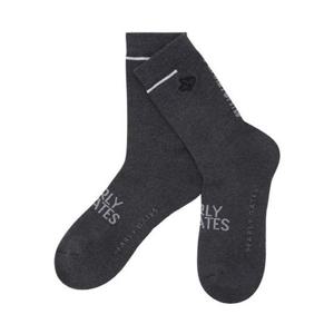 [파리게이츠] (511E3SC042)남성 바니 자수 배색 로고 중목 양말