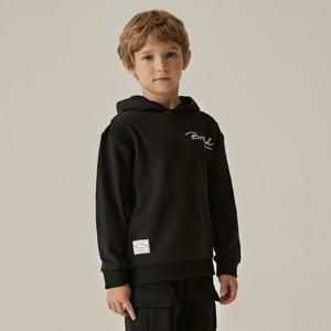 [닥스리틀]닥스리틀 레터링 자수 후드 (블랙) DVF25TH09M_BK