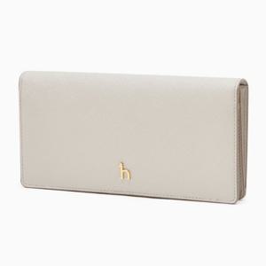 [헤지스ACC] 아이보리 단색 소가죽 장지갑 HIWA5F162IV