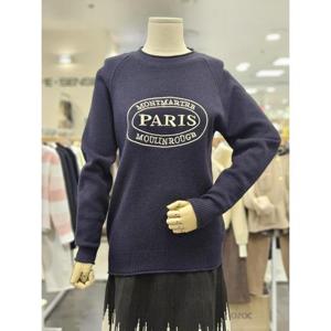 오조크 세이브존01 자수 라운드 니트 HOTSCWR509P