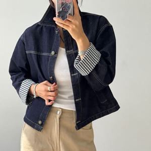 [나크21] 논페이드 세미크롭 데님 자켓 NK53-JS-67