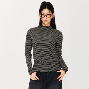 Chasecult HC36 여성프릴 반넥 티셔츠 EFZG5152C03